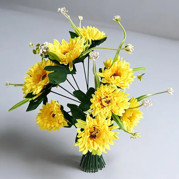 Yellow_Plastic_Decorative_Chrysanthemum_Artificial_Flower_Bunch_Pack_Of_2
