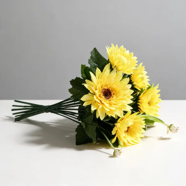 Yellow_Plastic_Decorative_Chrysanthemum_Artificial_Flower_Bunch_Pack_Of_2