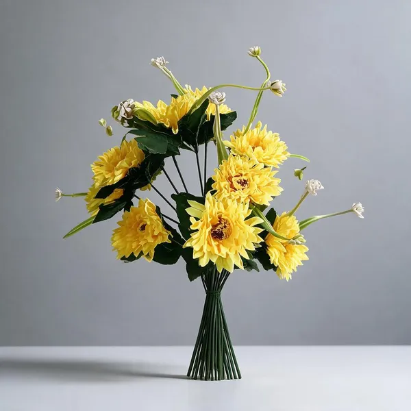 Yellow_Plastic_Decorative_Chrysanthemum_Artificial_Flower_Bunch_Pack_Of_2