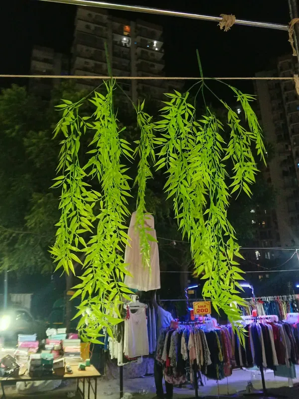 Green_Plastic_Decorative_Cascading_Leaf_Artificial_Garland_Pack_Of_2