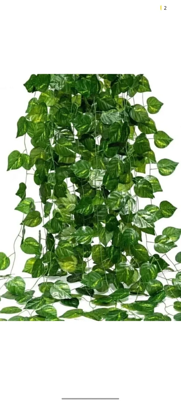 Green_Plastic_Decorative_Leaf_Artificial_Hanging_Vine_Pack_Of_12