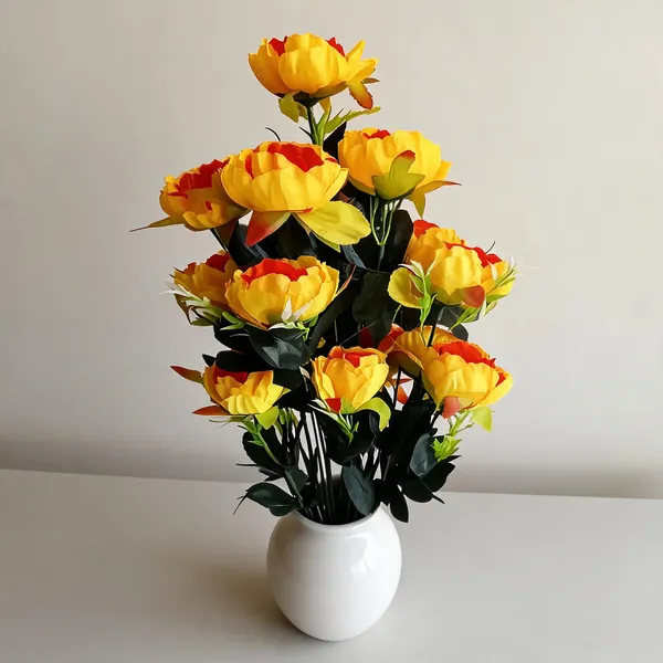Yellow_And_Orange_Plastic_Decorative_Rose_Artificial_Bouquet