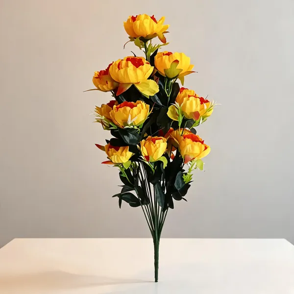 Yellow_And_Orange_Plastic_Decorative_Rose_Artificial_Bouquet