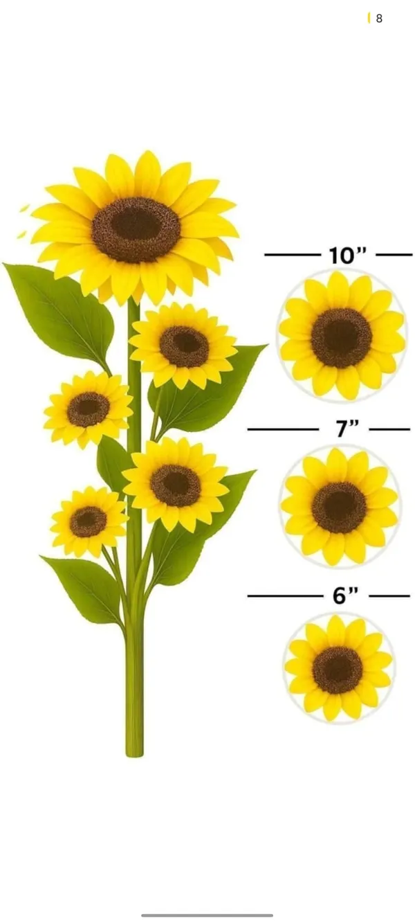 Yellow_Plastic_Decorative_Sunflower_Floral_Stem