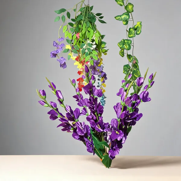 Purple_Plastic_Decorative_Artificial_Floral_Hanging_Decoration