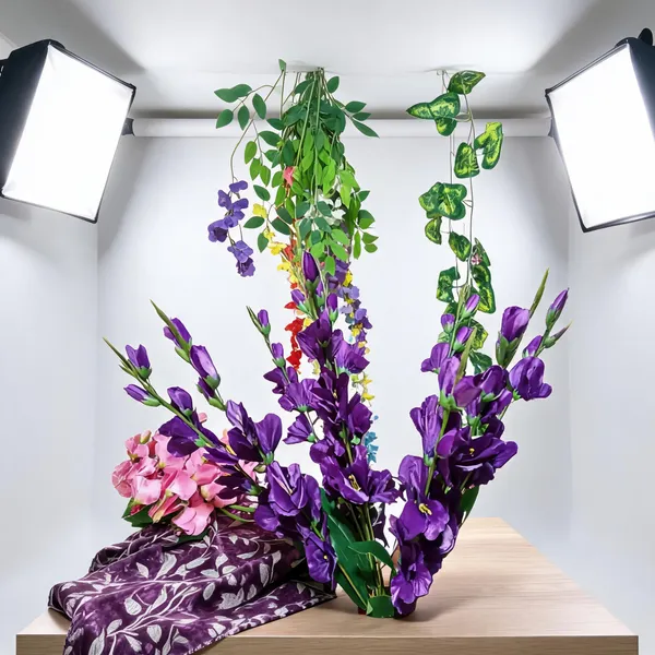 Purple_Plastic_Decorative_Artificial_Floral_Hanging_Decoration