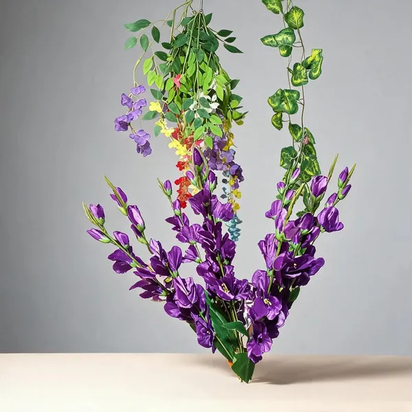 Purple_Plastic_Decorative_Artificial_Floral_Hanging_Decoration