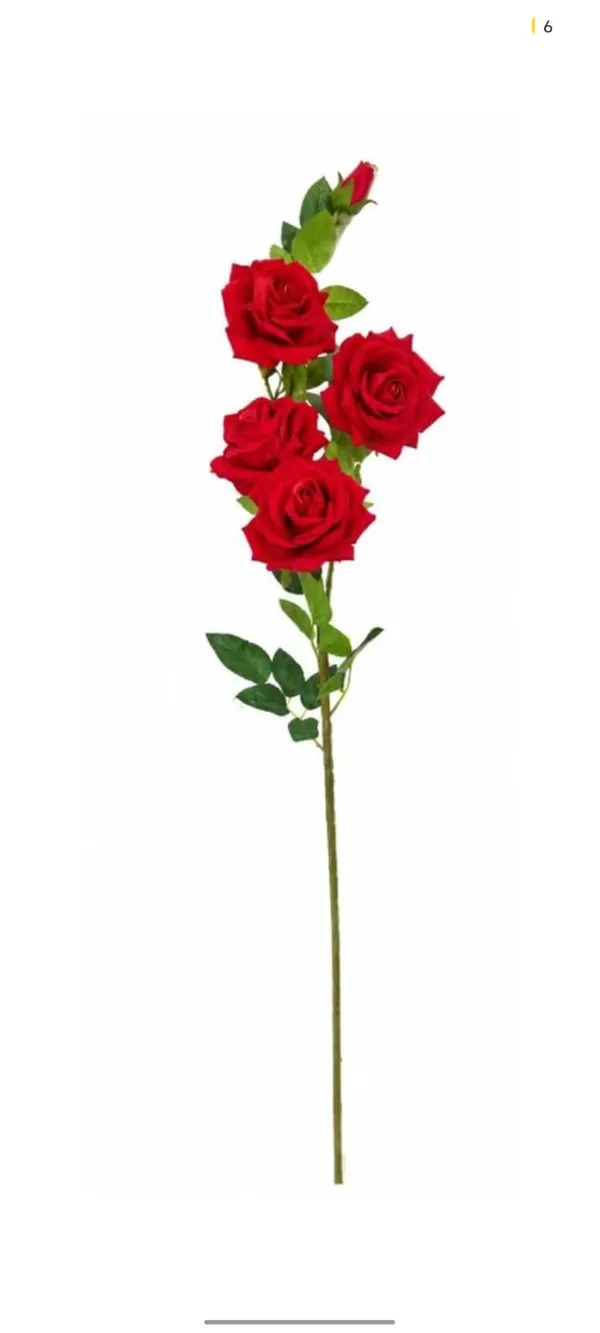 Red_Plastic_Decorative_Rose_Artificial_Floral_Stem_Pack_Of_2