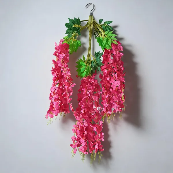 Pink_Plastic_Decorative_Floral_Artificial_Hanging_Flower_Vine_Pack_Of_8