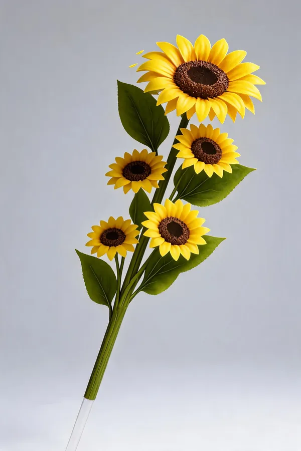 Yellow_Plastic_Decorative_Sunflower_Floral_Stem