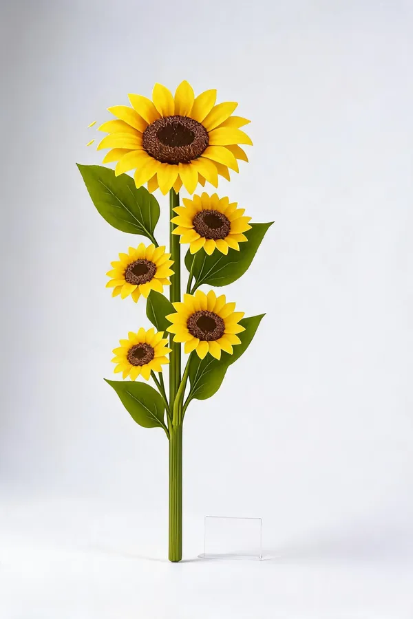 Yellow_Plastic_Decorative_Sunflower_Floral_Stem