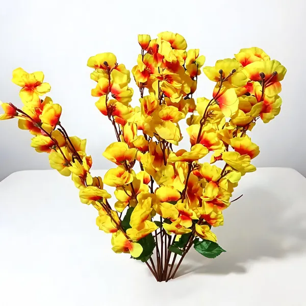 Yellow_And_Orange_Plastic_Decorative_Artificial_Flower_Bouquet_Pack_Of_2