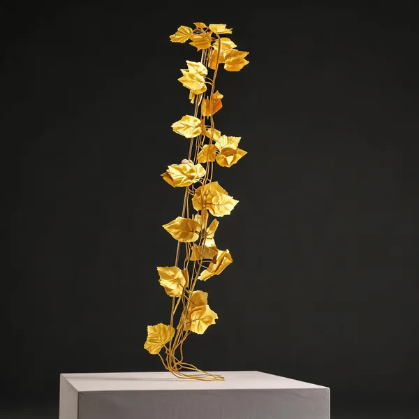 Gold_Plastic_Festive_Leaf_Artificial_Decorative_Vine_Pack_Of_8