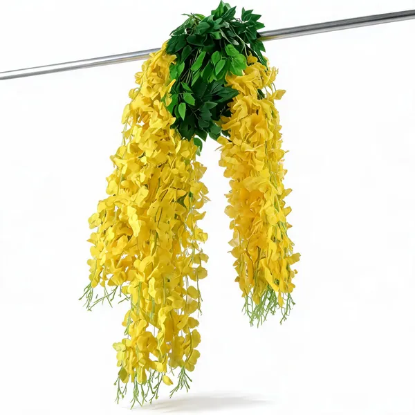 Yellow_And_Green_Plastic_Festive_Floral_Artificial_Hanging_Garland_Pack_Of_8