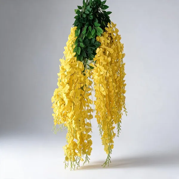 Yellow_And_Green_Plastic_Festive_Floral_Artificial_Hanging_Garland_Pack_Of_8