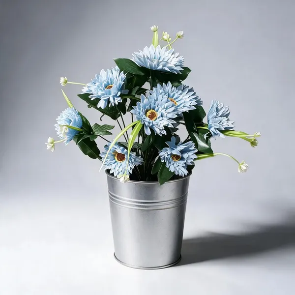 Blue_Plastic_Decorative_Artificial_Flower_Bouquet_Pack_Of_2