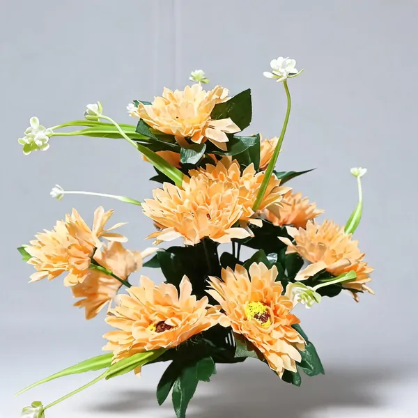 Peach_Plastic_Decorative_Chrysanthemum_Artificial_Floral_Hanging_Decoration_Pack_Of_2