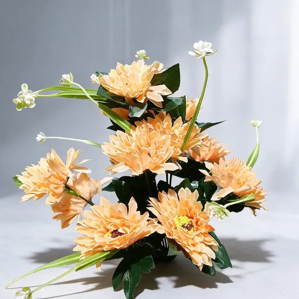 Peach_Plastic_Decorative_Chrysanthemum_Artificial_Floral_Hanging_Decoration_Pack_Of_2