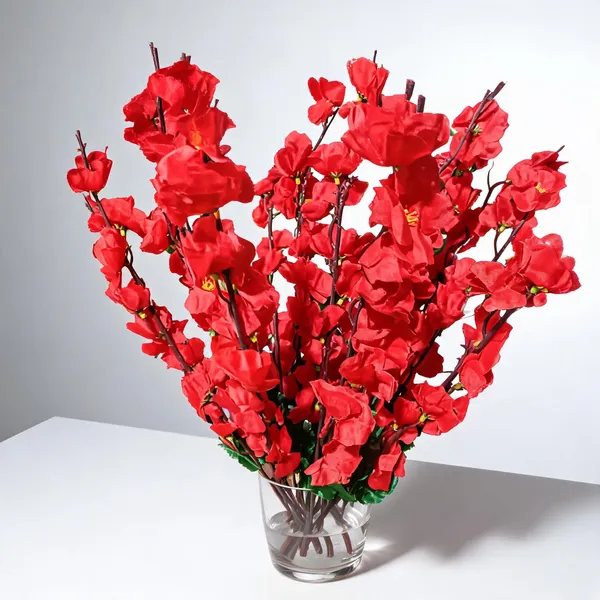 Red_Plastic_Decorative_Artificial_Flower_Bouquet