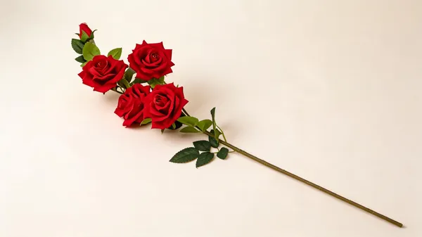 Red_Plastic_Decorative_Rose_Artificial_Floral_Stem_Pack_Of_2