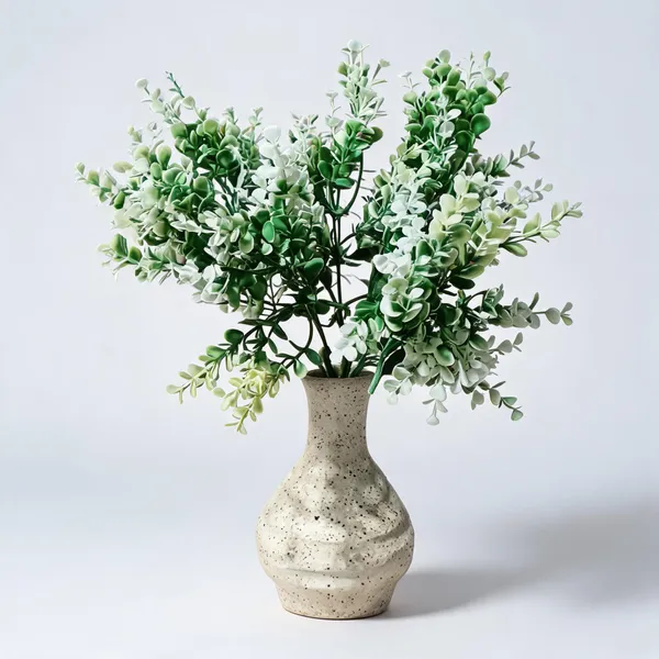 Green_Plastic_Decorative_Foliage_Artificial_Arrangement_With_Textu_Vase_Pack_Of_2