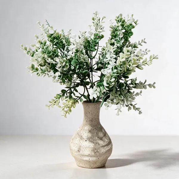 Green_Plastic_Decorative_Foliage_Artificial_Arrangement_With_Textu_Vase_Pack_Of_2