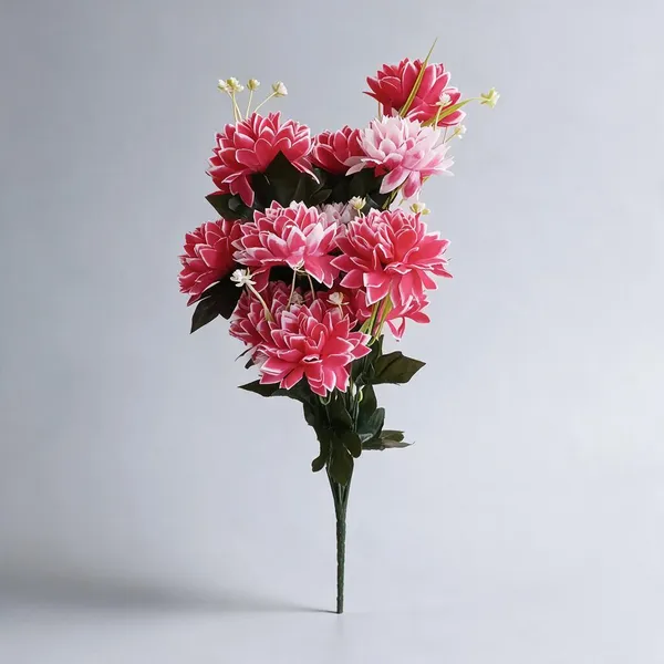 Pink_Plastic_Decorative_Dahlia_Artificial_Flower_Bouquet