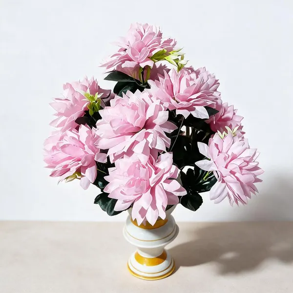 Pink_Plastic_Decorative_Lotus_Artificial_Floral_Arrangement_Pack_Of_2