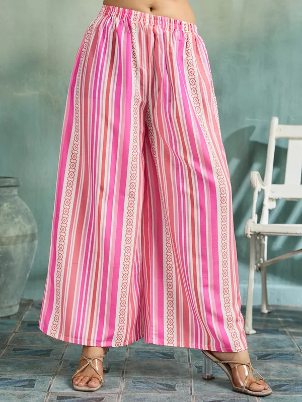 Pink_Cotton_Blend_Floral_Print_Straight_Kurta_Palazzo_Dupatta_Set_For_Women