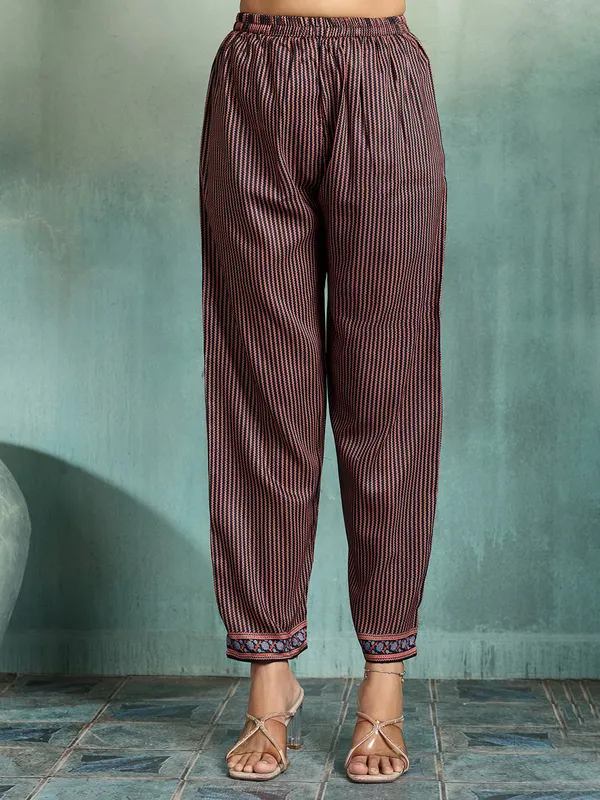 Black_Cotton_Blend_Printed_Straight_Kurta_Pant_Dupatta_Set_For_Women