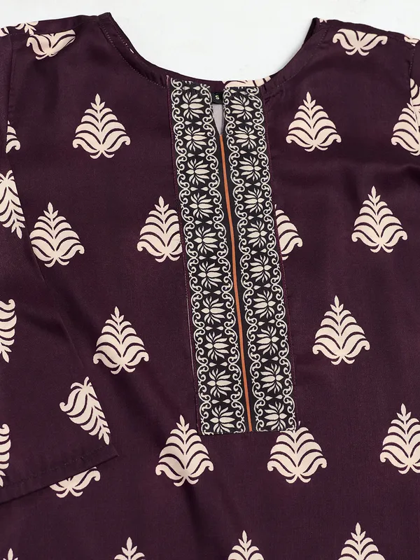 Purple_Cotton_Blend_Floral_Print_Straight_Kurta_Pant_Dupatta_Set_For_Women