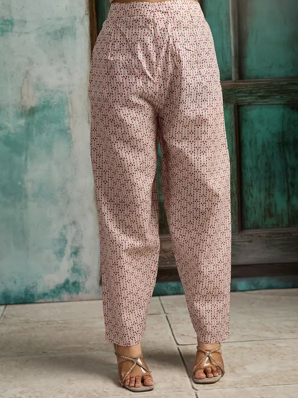 Beige_Cotton_Blend_Straight_Kurta_Pant_Dupatta_Set_For_Women