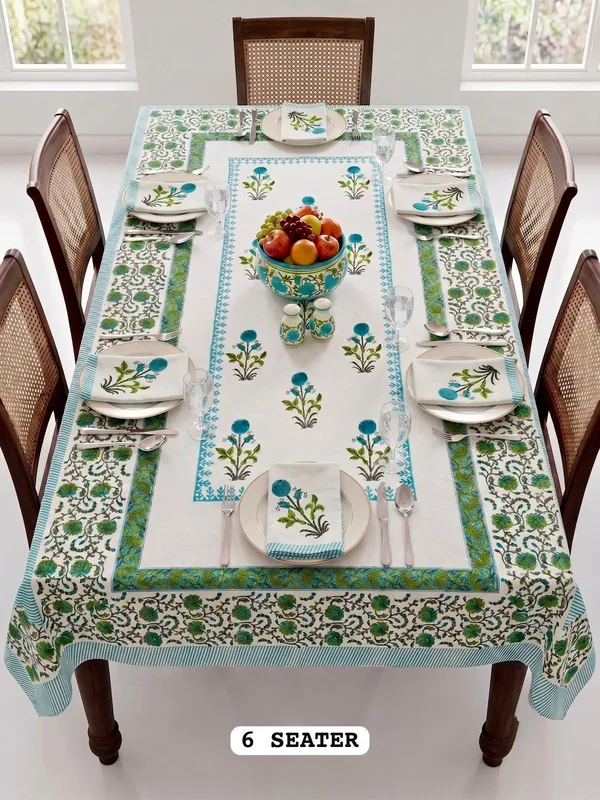 Cosmos_Floral_Print_6_Seater_Dining_Table_Cover_Set_with_6_Napkins
