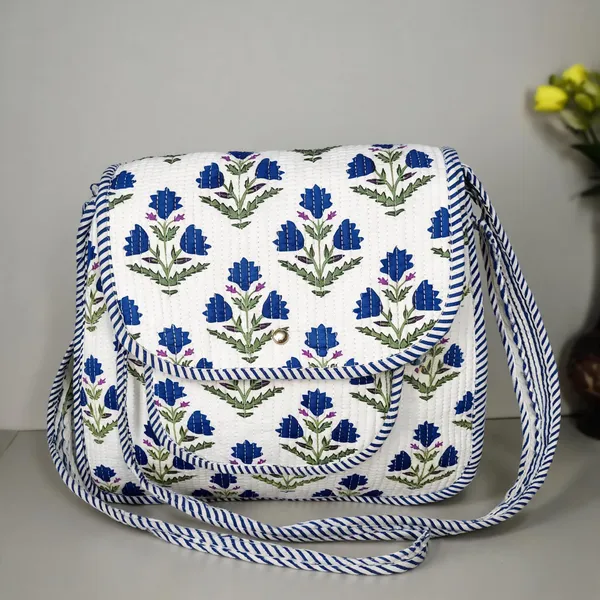 Cosmos_White_Fabric_Floral_Print_Shoulder_Bag_For_Women