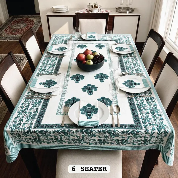 Cosmos_Floral_Print_6_Seater_Dining_Table_Cover_Set_with_6_Napkins