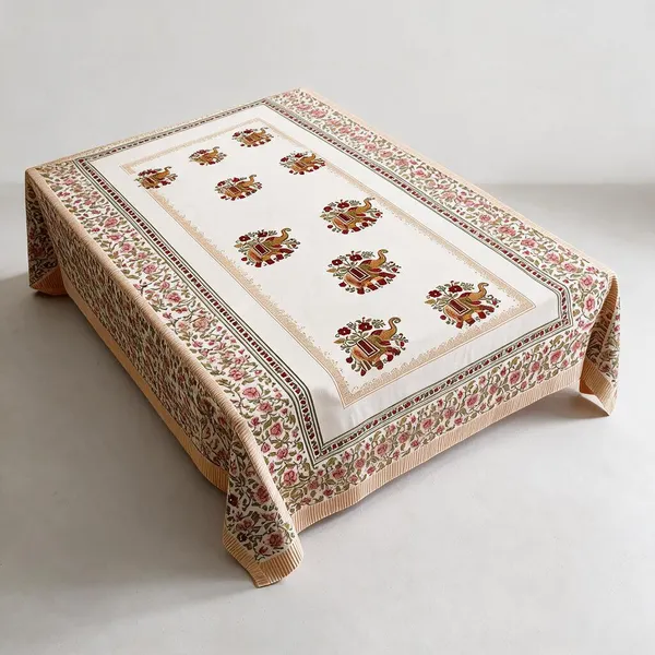 Cosmos_Elephant_Floral_Print_6_Seater_Table_Cloth