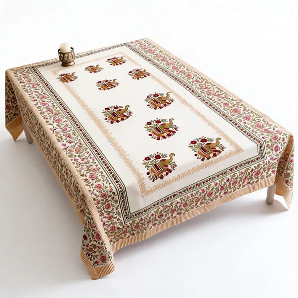 Cosmos_Elephant_Floral_Print_6_Seater_Table_Cloth