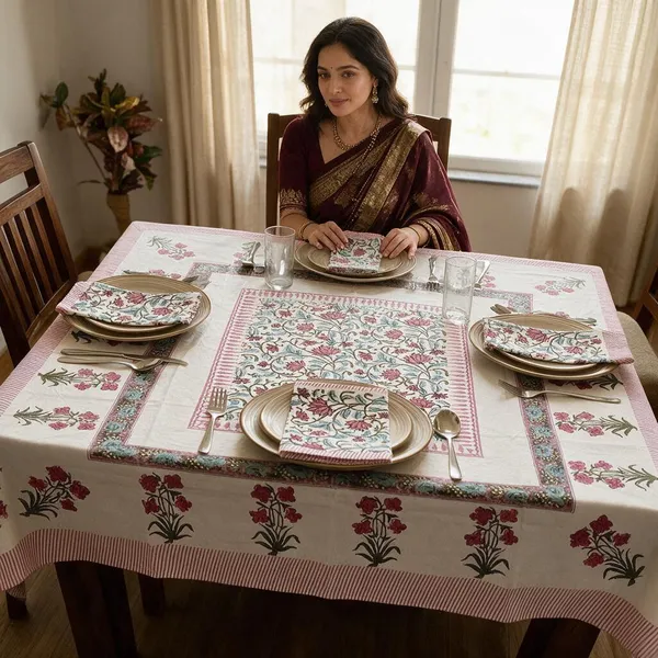 Cosmos_Printed_Floral_6_Seater_Dining_Table_Cover_Set_with_6_Napkins