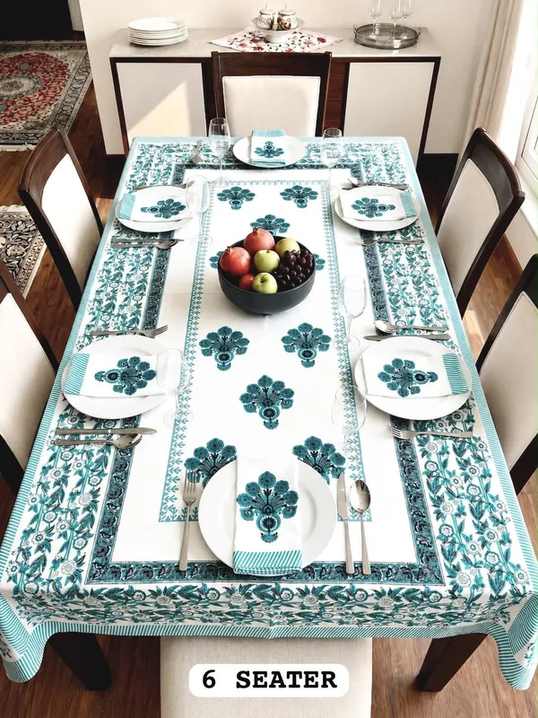 Cosmos_Floral_Print_6_Seater_Dining_Table_Cover_Set_with_6_Napkins