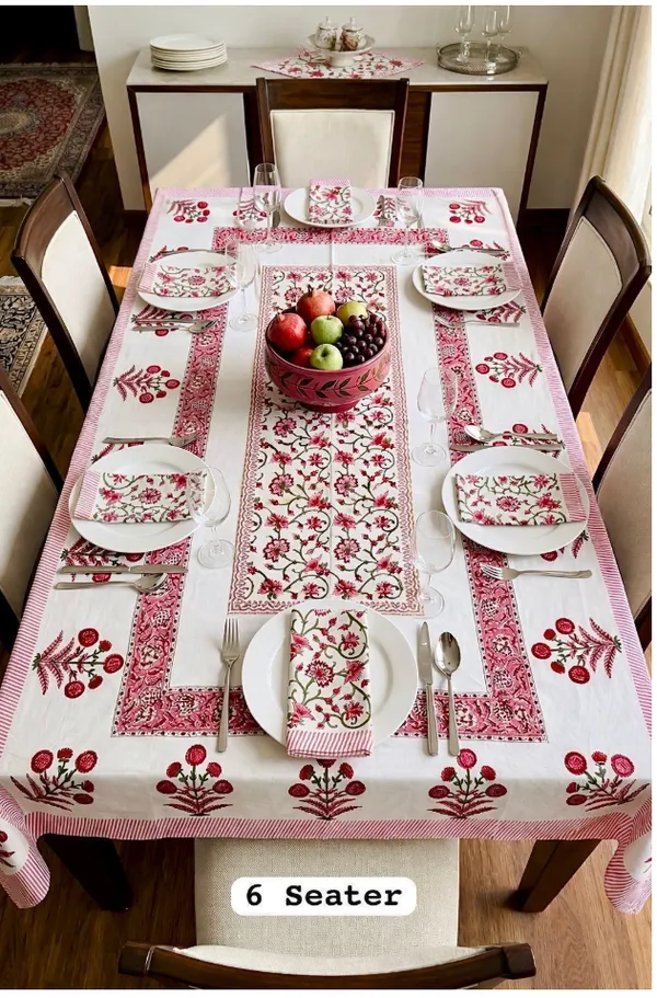 Cosmos_Floral_Print_6_Seater_Dining_Table_Cover_Set_with_6_Napkins