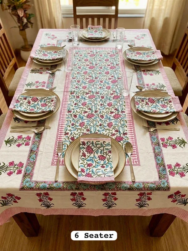 Cosmos_Printed_Floral_6_Seater_Dining_Table_Cover_Set_with_6_Napkins