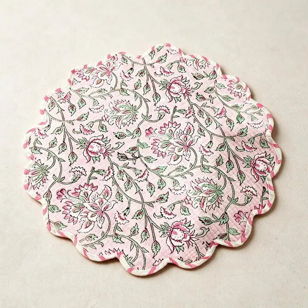 Cosmos_Fabric_Floral_Print_Round_Table_Mat