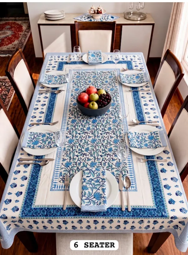 Cosmos_Floral_Print_6_Seater_Dining_Table_Cover_Set_with_6_Napkins