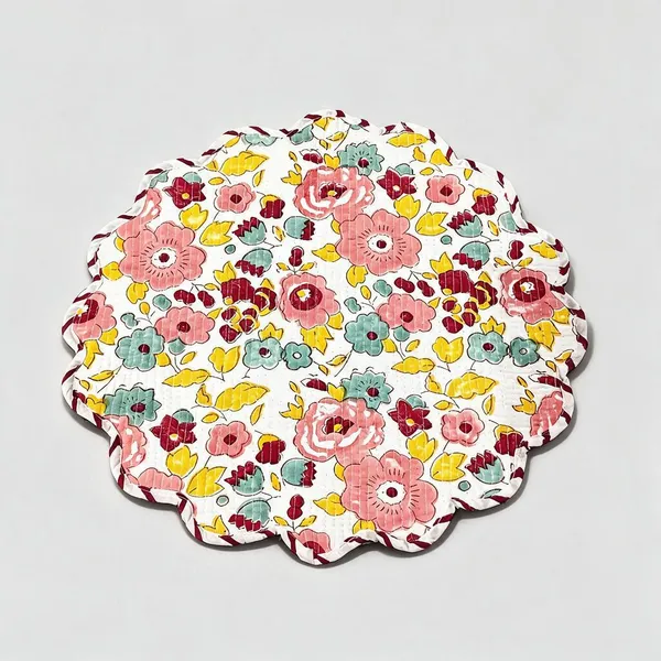 Cosmos_Fabric_Floral_Print_Round_Table_Mat