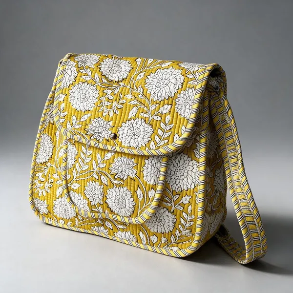 Cosmos_Yellow_Cotton_Floral_Print_Sling_Bag_For_Women