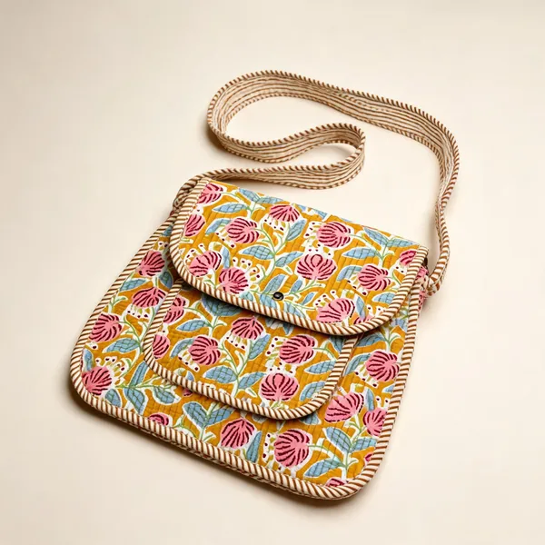 Cosmos_Mustard_Floral_Printed_Fabric_Crossbody_Bag_For_Women