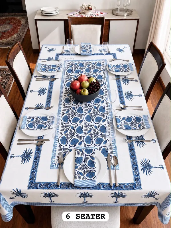 Cosmos_Fabric_Botanical_Print_6_Seater_Table_Cover_Set_with_6_Napkins