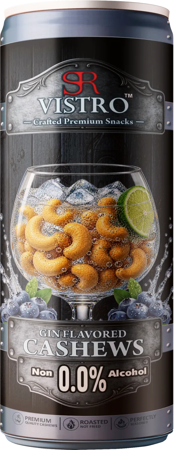 Vistro_Gin_Flavored_Roasted_Cashews_Non_Alcoholic