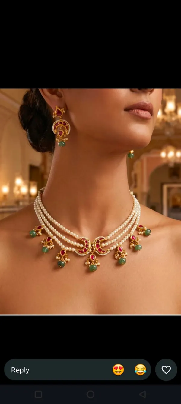 Gold_Tone_Pearl_Kundan_Necklace_Set_For_Women