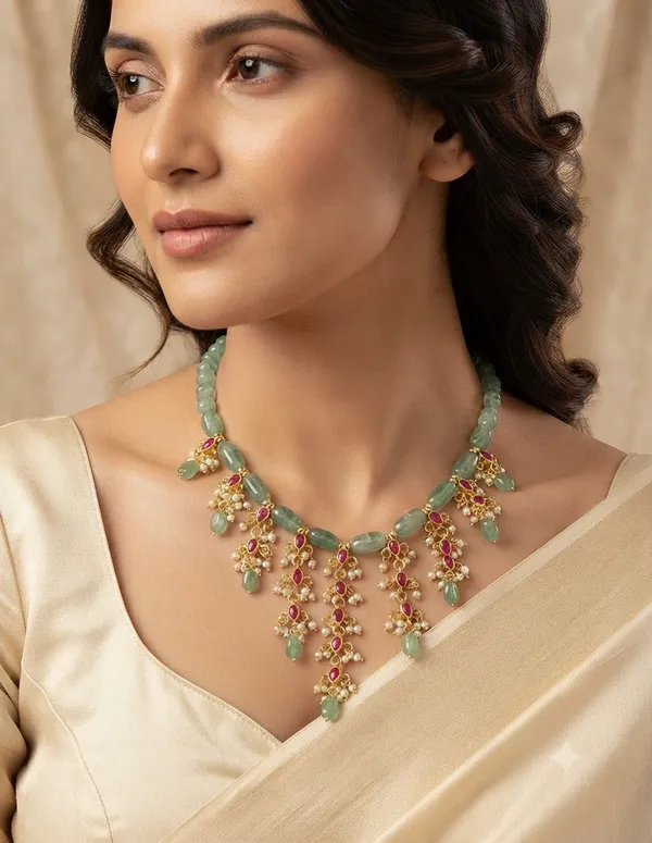 Green_Beaded_Statement_Necklace_for_Women